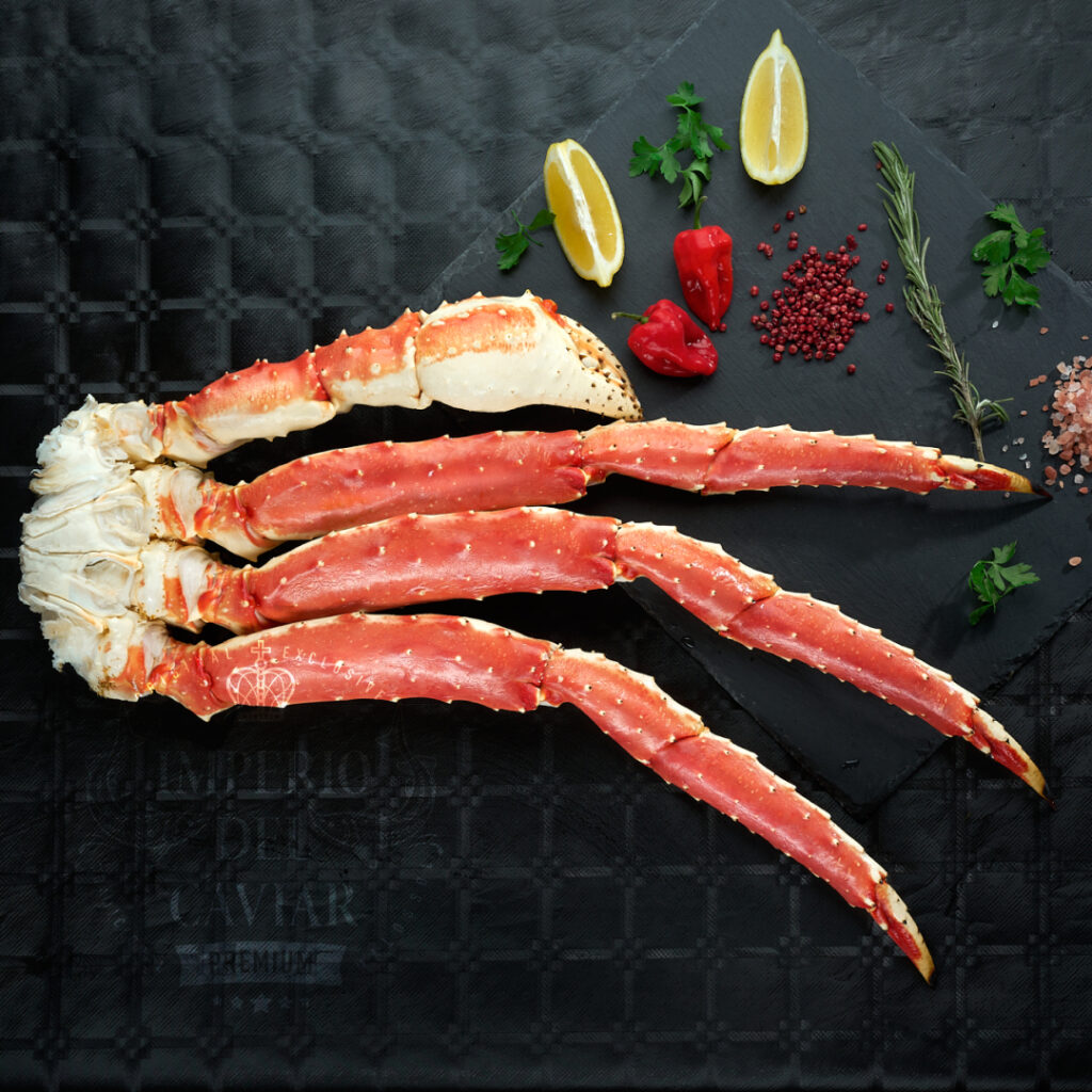 Pinza de cangrejo congelado